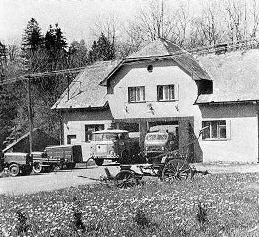 Požární zbrojnice postavená v letech 1955-1958